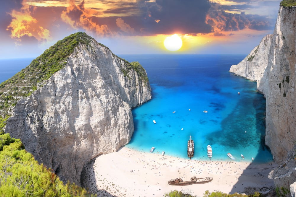 Strand i Grækenland