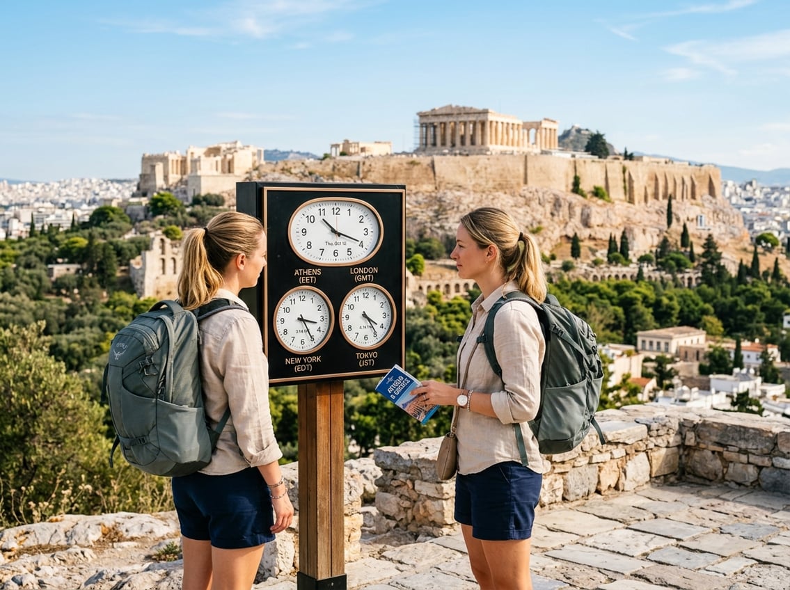 Guide til rejser til Athen og tidsforskel i Grækenland